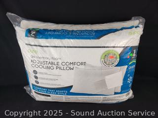 2pk PureLux Gel Memory Foam Adjustable Comfort Pillows