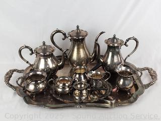 K. Uyeda Master Silvers Smith Solid .950 Sterling Tea Set 15+ Lbs.