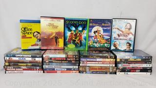 32ct Assorted DVD & 1 Blu-ray Disc Movies