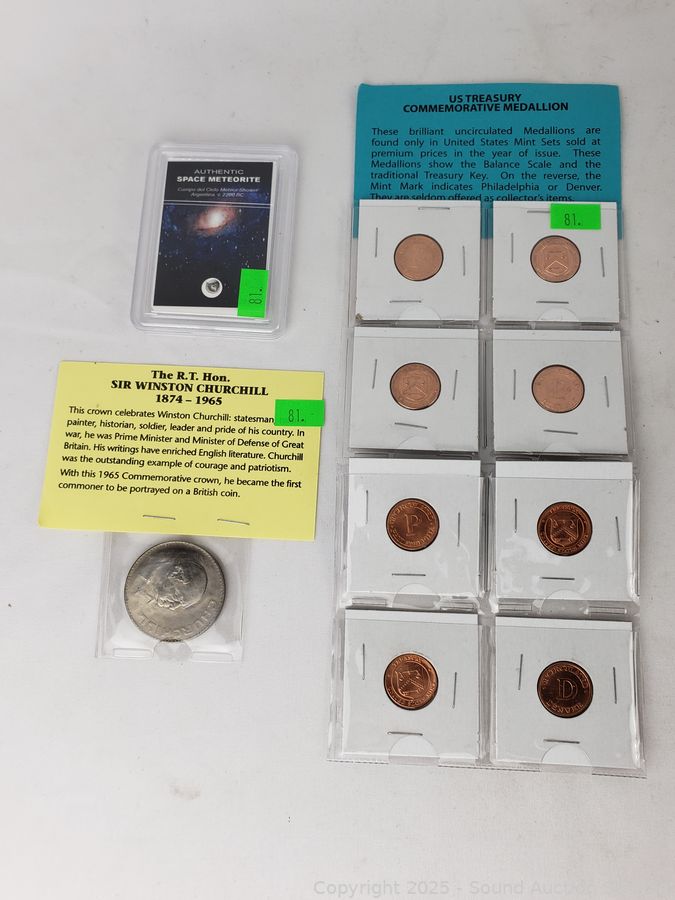 SAS Sterling Tea Set, Asian, Coins Online Auction