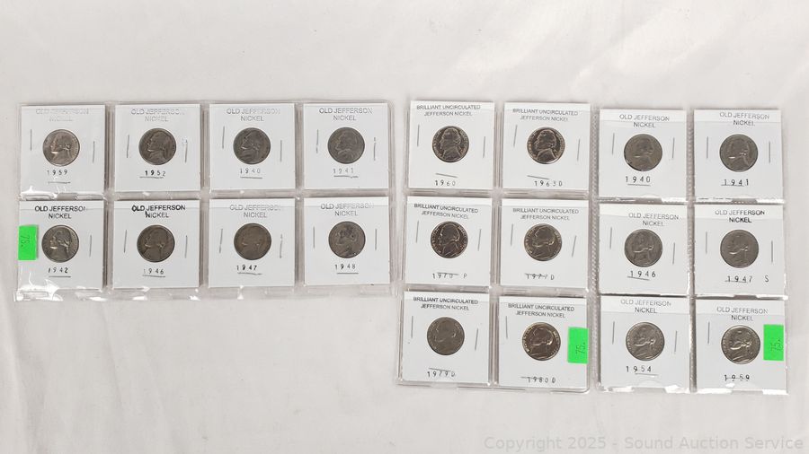 SAS Sterling Tea Set, Asian, Coins Online Auction