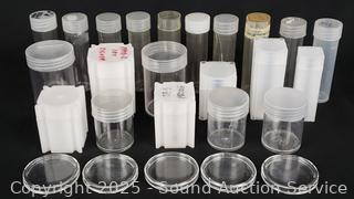 Assorted Plastic Coin Tubes