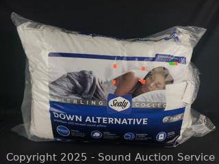 2 Sealy Down Alternative 400TC S/Q Pillows