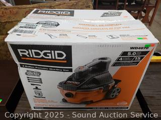 Ridgid 4-Gallon Portable Wet/Dry Vac