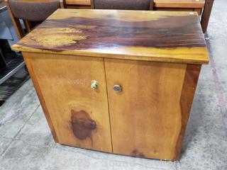 Natural Wood Grain Finish Rolling Bar