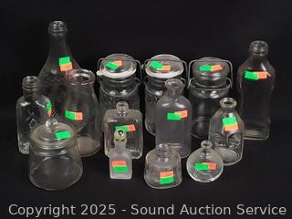 Assorted Apothecary Bottles, Jars