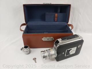 Vintage Eastman Kodak Magazine 8 Camera w/Case & Separate Lens