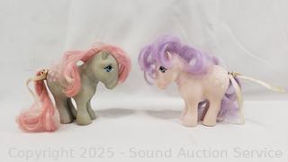 2 Vintage Hasbro 1982 G1 My Little Pony Snuzzle & Blossom Figures