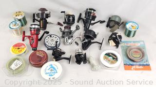 Assorted Fishing Reels & Line