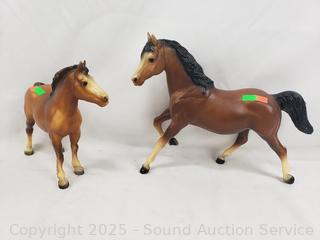 2 Vintage Breyer Horse Figures