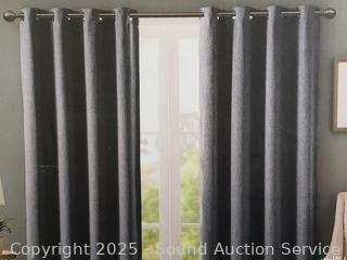 2pk Sun Smart Lined 52" x 84" Grommet Panel Blackout Curtains
