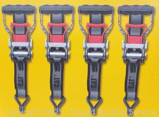 4pk CAT 16ft x 1.5" Ratchet Tiedown Straps