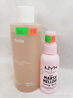 Nyx Marsh Mellow Setting Spray & Huxley Conditioning Essence Toner