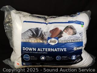 2pk Sealy Down Alternative 400TC S/Q Pillows