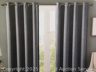 2 Sun Smart 52" x 84" Grommet Panel Blackout Curtains