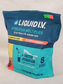 30ct Liquid IV Hydration Multiplier Electrolyte Powder Drink Mix