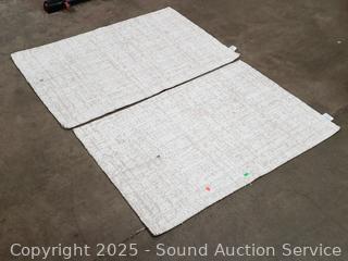 2 Calvin Klein Beige 29" x 47" Accent Rugs