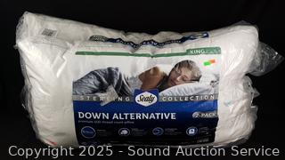 2 Down Alternative 400TC Down Alternative King Pillows