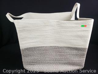 Rope Woven Hamper Basket