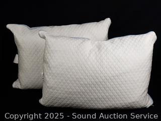 2 PureLux Gel Memory Foam Adjustable S/Q Pillows
