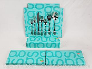 45pc Gourmet Settings Stainless Flatware Set