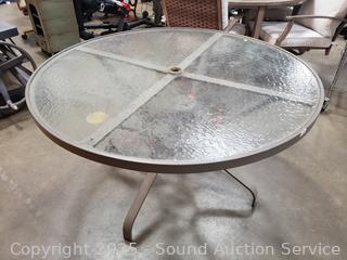 Glass Top Patio Table 