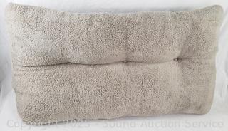 Gray Plush Lounge Pillow 