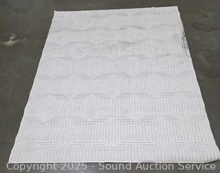 Regent Collection 5'3" x 7ft Ameca Cream Area Rug