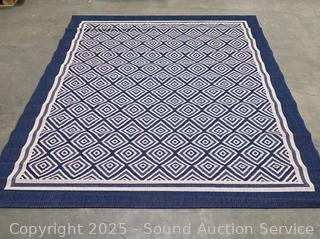 Ravenna Collection 7'10" x 10ft Monte Navy Sand Area Rug