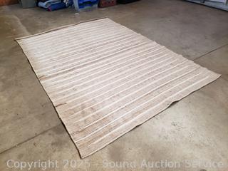 Ben Soleimani Sand Stripe 9'1" x 6'2" Wool Rug