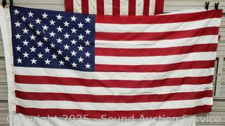 American 5ft x 9ft Cotton 50-Star American Flag