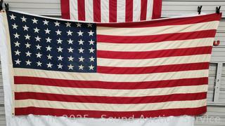 Vintage 48 Star 5ft x 9ft American Flag