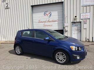2012 Chevy Sonic LT Blue Hatchback