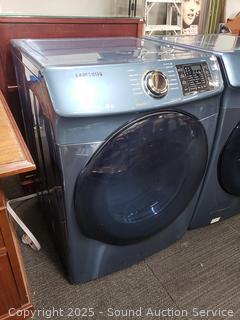 Samsung Blue Multi-Steam Vent Sensor Front Load Clothes Dryer