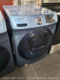 Samsung Blue VRT Plus Front Load Clothes Washer