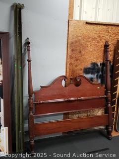 Vintage Mahogany Full Poster Bed