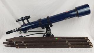 Meade D=80mm F=900mm 1/11 Telescope w/Wood Tripod