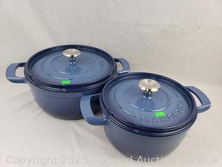 Tramontina Blue Cast Iron Enamel 4qt & 6qt Dutch Ovens