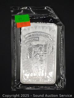 10oz .999 Fine Silver Bar #65