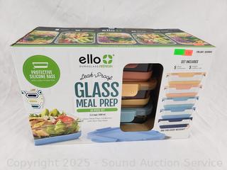 5pk Ello Leak-Proof Glass Food Storage Containers w/Lids