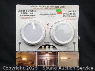 2pk Infinity X1 LED 4" Puck Lights