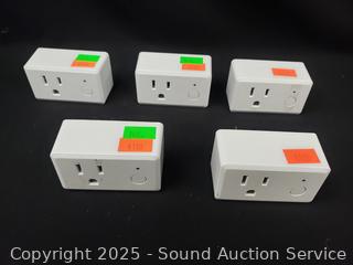 5 Smart Wifi Plugs 