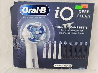 9 Oral-B iO Deep Clean Replacement Brush Heads
