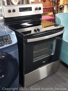 Whirlpool Glass Top Flat Range Oven