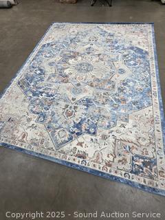 Brio Anina Blue 7'10" x 10ft Area Rug