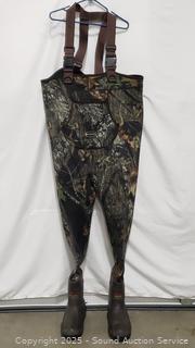 Columbia Mossy Oak Camo Neoprene Chest Waders S:11
