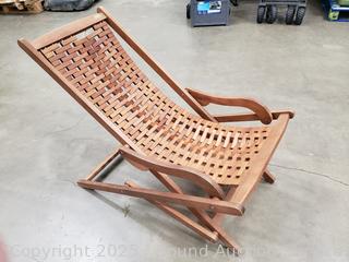 Wood Folding Lounge Chair