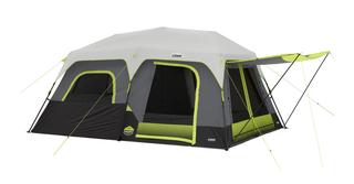 Core Equipment 10-Person Grey/Green Lighted Instant Cabin Tent
