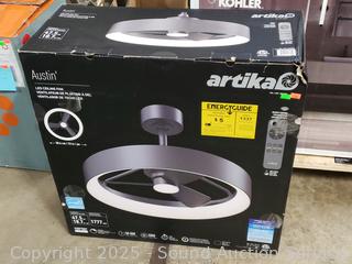 Artika Auston LED 18.7" Ceiling Fan w/Remote 