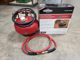 Air Tank w/Hose & Rotating Surface Cleaner 